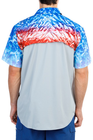Thumbnail 6: Loco Skailz Loco Skailz Mens Performance Fishing Short Sleeve Top 