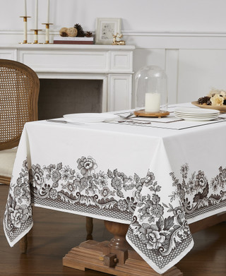 Thumbnail 2: Spode Spode Woodlands 60 in. x 84 in. Tablecloth 