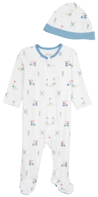Thumbnail 3: Little Me Little Me Baby Boys 2 Pc Golf Club Footed Sleeper Set 