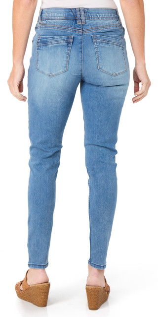 Thumbnail 2: Democracy Women's Ab-Tech Elastic Waist Skinny Jeans 