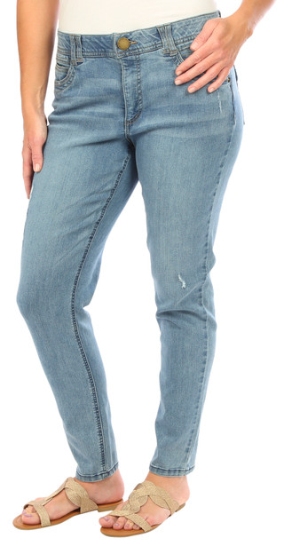 Thumbnail 3: Democracy Women's Ab-Tech Elastic Waist Skinny Jeans 