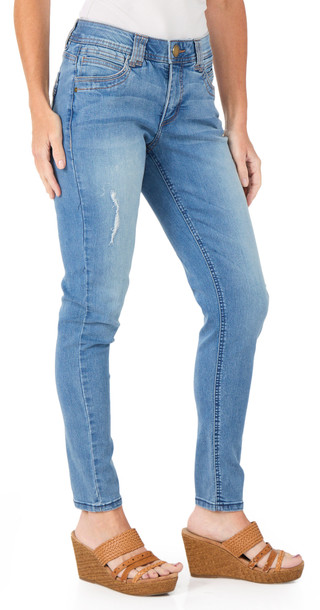 Thumbnail 1: Democracy Women's Ab-Tech Elastic Waist Skinny Jeans 