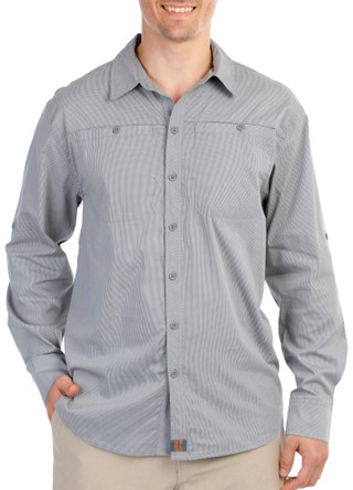 Thumbnail 1: REEL LEGENDS Reel Legends Mens Terrain Buttoned Long Sleeve Shirt 