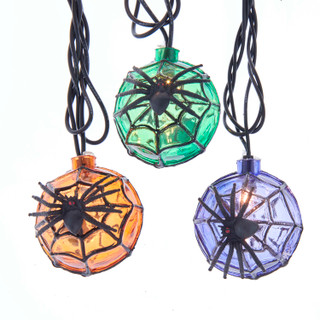 Thumbnail 2: Kurt Adler Kurt Adler UL 10-Light Multi-Color Spider Light Set 