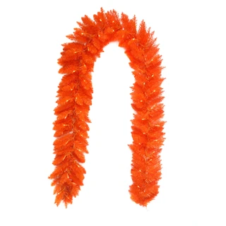 Thumbnail 2: Kurt Adler Kurt Adler 9 Ft. Pre-Lit Orange Garland 