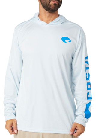 Thumbnail 2: COSTA Costa Mens Hooded Performance Long Sleeve Shirt 
