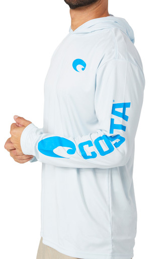 Thumbnail 4: COSTA Costa Mens Hooded Performance Long Sleeve Shirt 