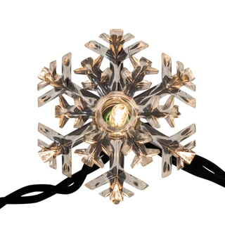 Thumbnail 4: Kurt Adler Kurt Adler UL 35-Light Double Layer Snowflake Reflector Set 