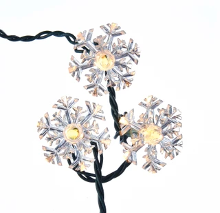 Thumbnail 2: Kurt Adler Kurt Adler UL 35-Light Double Layer Snowflake Reflector Set 