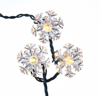 Thumbnail 1: Kurt Adler Kurt Adler UL 35-Light Double Layer Snowflake Reflector Set 