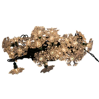 Thumbnail 6: Kurt Adler Kurt Adler UL 35-Light Double Layer Snowflake Reflector Set 