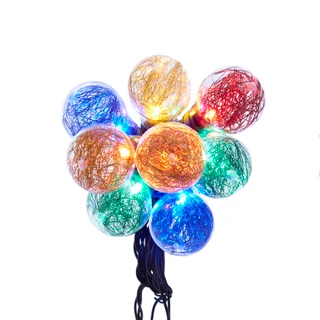 Thumbnail 1: Kurt Adler Kurt Adler UL 10-Light LED Tinsel A19 Multi Light Set 