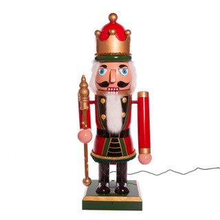 Thumbnail 2: Kurt Adler Hollywood Nutcracker 43-Inch Musical Lighted Nutcracker 