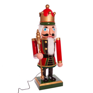 Thumbnail 4: Kurt Adler Hollywood Nutcracker 43-Inch Musical Lighted Nutcracker 