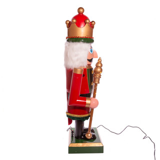 Thumbnail 6: Kurt Adler Hollywood Nutcracker 43-Inch Musical Lighted Nutcracker 