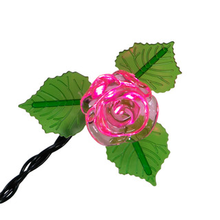 Thumbnail 8: Kurt Adler Kurt Adler UL 10-Light LED Pink Rose Light Set 