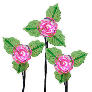 Thumbnail 2: Kurt Adler Kurt Adler UL 10-Light LED Pink Rose Light Set 
