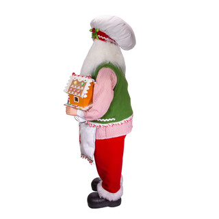 Thumbnail 8: Kurt Adler Kurt Adler 40 in. Christmas Chef Santa with Gingerbread 