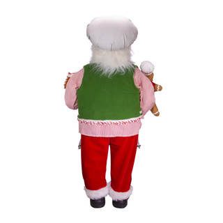 Thumbnail 10: Kurt Adler Kurt Adler 40 in. Christmas Chef Santa with Gingerbread 