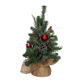 Thumbnail 4: Kurt Adler Kurt Adler 18-Inch Pinecone Tree with Burlap Base 
