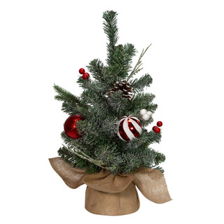 Thumbnail 8: Kurt Adler Kurt Adler 18-Inch Pinecone Tree with Burlap Base 