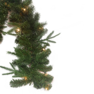 Thumbnail 6: Kurt Adler Kurt Adler 9-Foot LED Sierra Green Garland 