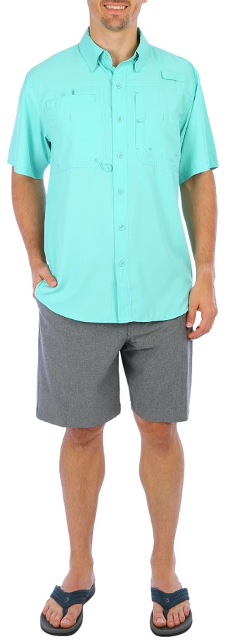 Thumbnail 5: REEL LEGENDS Reel Legends Mens Saltwater II Short Sleeve Shirt 