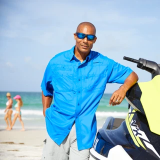 Thumbnail 4: REEL LEGENDS Reel Legends Mens Saltwater II Short Sleeve Shirt 