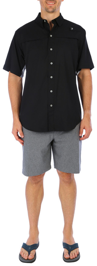 Thumbnail 5: REEL LEGENDS Reel Legends Mens Solid Mariner Short Sleeve Shirt 