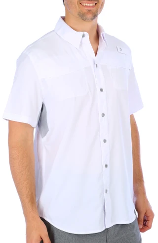 Thumbnail 4: REEL LEGENDS Reel Legends Mens Solid Mariner Short Sleeve Shirt 