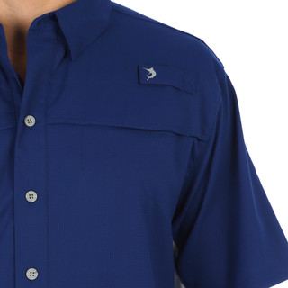 Thumbnail 2: REEL LEGENDS Reel Legends Mens Solid Mariner Short Sleeve Shirt 