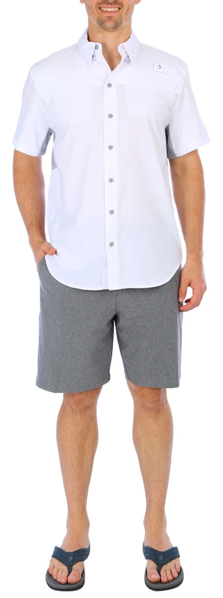 Thumbnail 5: REEL LEGENDS Reel Legends Mens Solid Mariner Short Sleeve Shirt 