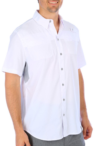 Thumbnail 7: REEL LEGENDS Reel Legends Mens Solid Mariner Short Sleeve Shirt 