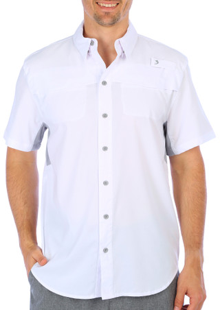 Thumbnail 1: REEL LEGENDS Reel Legends Mens Solid Mariner Short Sleeve Shirt 