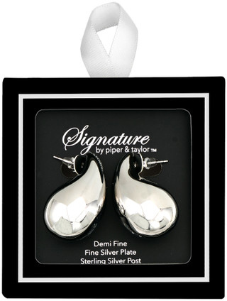 Thumbnail 6: Signature Signature Large Puffy Bean Earrings 