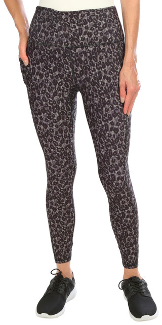 Thumbnail 1: RBX Women's 25 in. Printed Nylon Spandex Side Pocket Leggings 