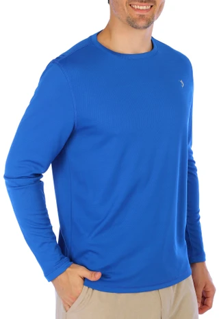 Thumbnail 4: REEL LEGENDS Reel Legends Mens Freeline Solid Long Sleeve Shirt 