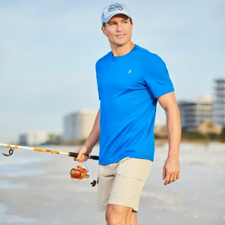 Thumbnail 7: REEL LEGENDS Reel Legends Mens Freeline Solid Short Sleeve Top 