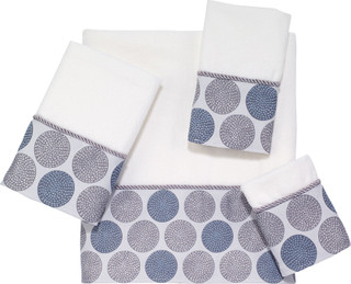 Thumbnail 4: AVANTI Avanti Dotted Circles Design Towel Collection 