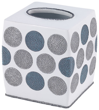 Thumbnail 1: AVANTI Avanti Dotted Circles Tissue Box Cover 