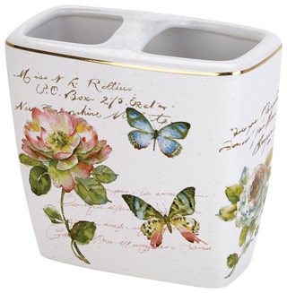 Thumbnail 1: AVANTI Avanti Butterfly Garden Toothbrush Holder 