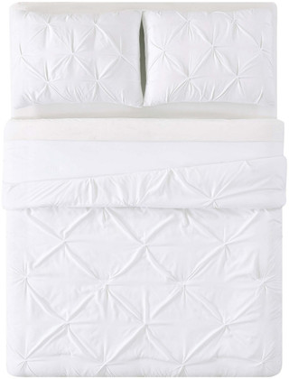 Thumbnail 12: My World My World Kids Pleated White Comforter Set 
