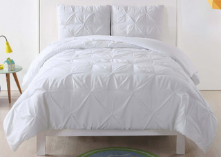 Thumbnail 3: My World My World Kids Pleated White Comforter Set 