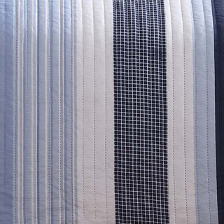 Thumbnail 6: My World My World Kids Mason Stripe Quilt Set 