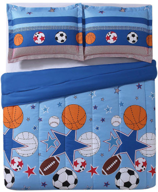 Thumbnail 9: My World My World Kids Sports & Stars Comforter Set 