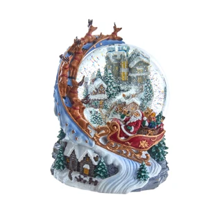Thumbnail 2: Kurt Adler Kurt Adler 120MM Battery-Operated Musical Santa Water Globe 