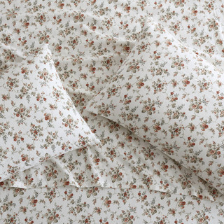 Thumbnail 15: Laura Ashley Laura Ashley Le Fleur Cotton Flannel Sheet Set 