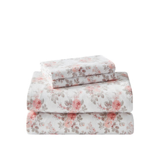 Thumbnail 5: Laura Ashley Laura Ashley Lisalee Floral Cotton Flannel Sheet Set 