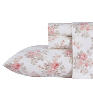 Thumbnail 10: Laura Ashley Laura Ashley Lisalee Floral Cotton Flannel Sheet Set 