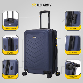 Thumbnail 34: US ARMY U.S. ARMY FOX PRO 24 in. TSA Lock Check In Luggage 
